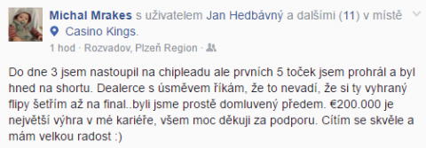 Michal Mrakeš na Facebooku