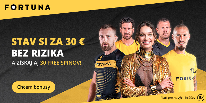 Fortuna 30 eur bez rizika a 30 free spins
