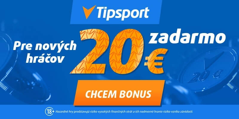 Tipsport bonus 20 Eur