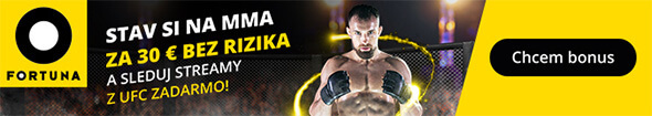 Turnaje UFC naživo na Fortuna TV ► kliknite TU