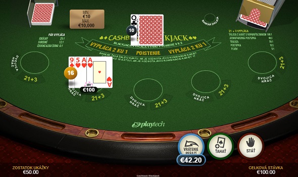 Cashback Blackjack vo Fortune