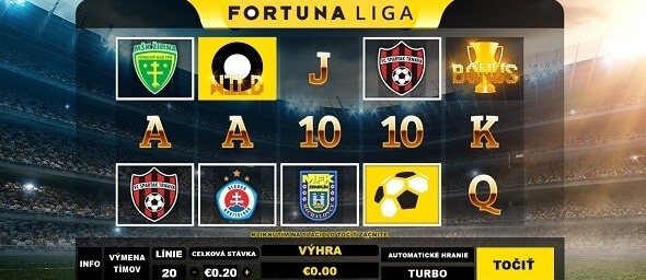 Fortuna Liga automat v online casine Fortuna