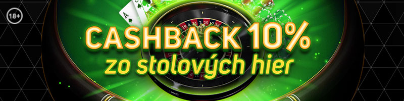 Niké cashback zo stolových hier