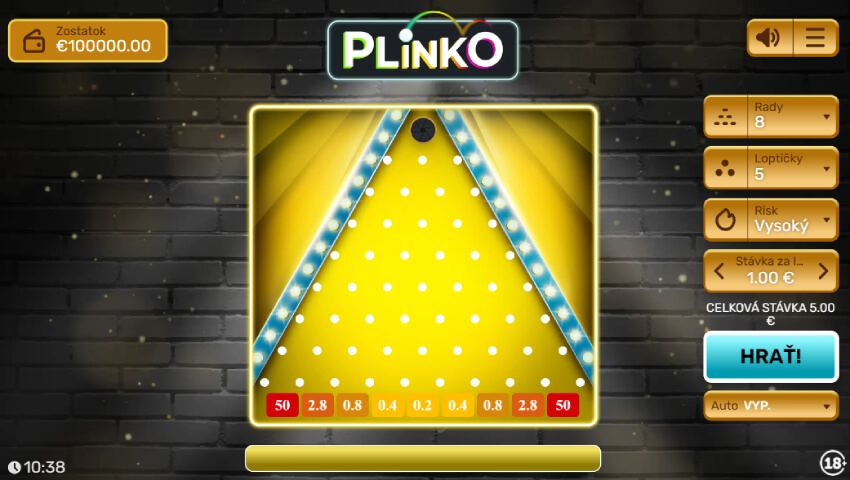 Casino hra Plinko online