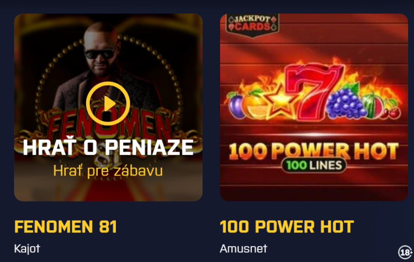 Automaty zdarma pre zábavu v Kajote Intacto