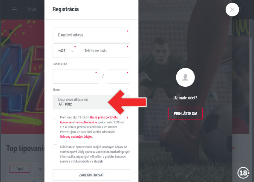 DOXXbet free spiny – skaut kód