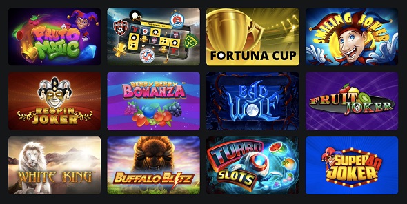 Fortuna Cash Bank hry - príklad zvolených hier