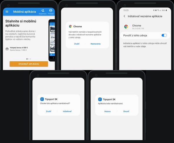 Tipsport apk Android 8.0 a novší - Stiahnutie