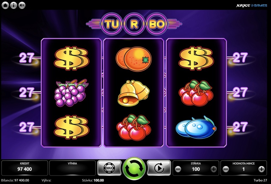 Turbo 27 v Tipsport online casine