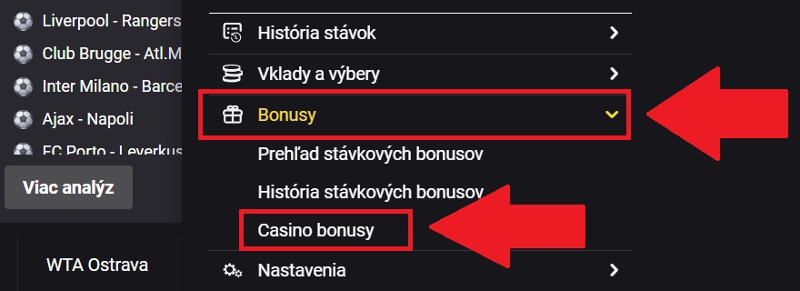 Fortuna casino bonusy