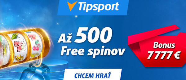 Tipsport free spiny za registráciu