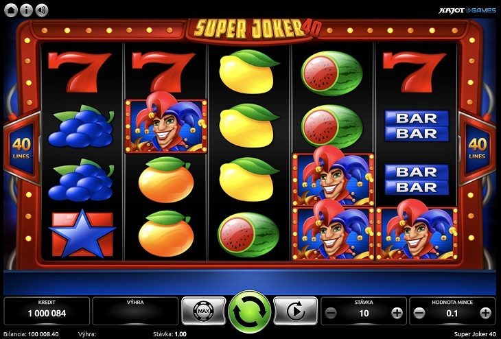 Super Joker 40 v Tipsport casino SK
