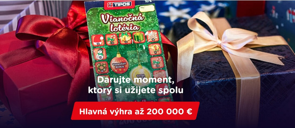 Žreb Vianočná lotéria od TIPOSU