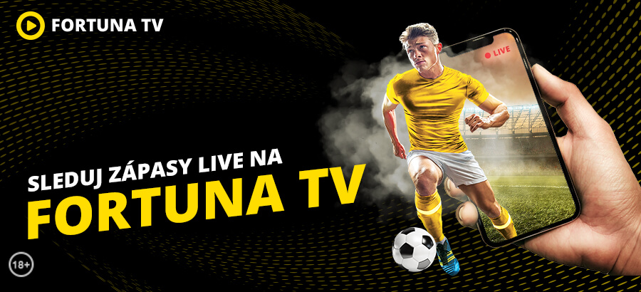 Sledujte live prenosy zo zápasov cez Fortuna TV