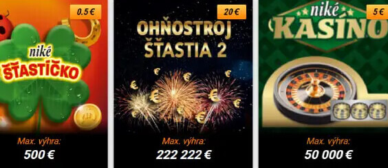 Najviac výherné žreby od Niké