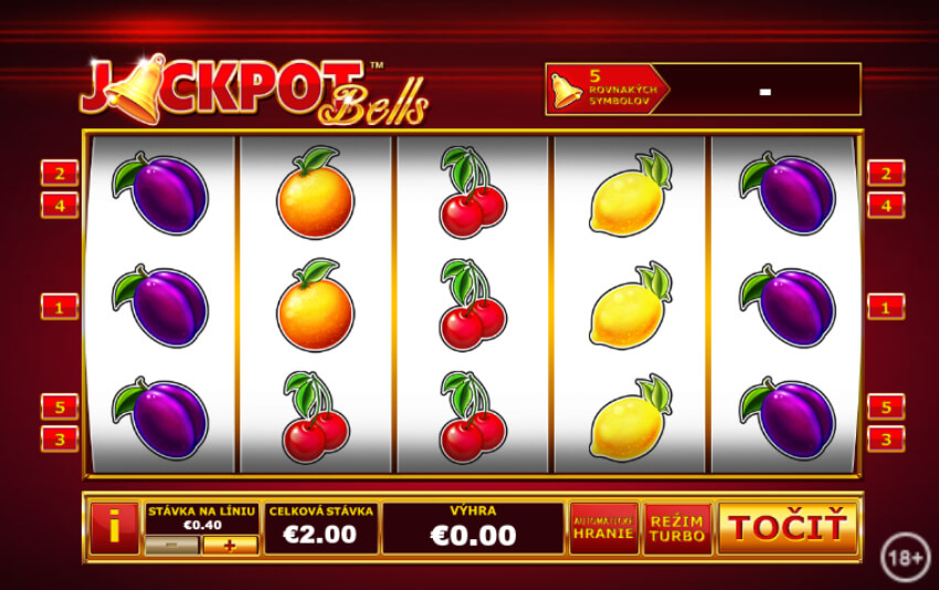 Fortuna automat Jackpot Bells