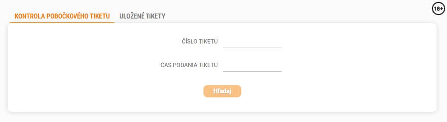 Kontrola tiketu cez Nike.sk