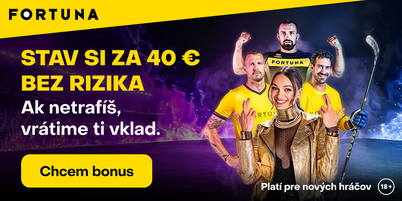 Fortuna bonus na tipovanie 40 € stávka bez rizika