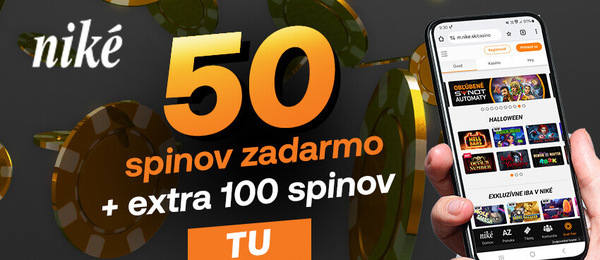 Niké free spiny za registráciu