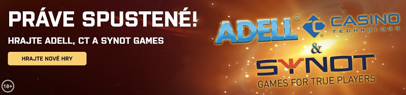 Zahrajte si Adell, CT alebo Synot Games automaty v Kajot Wine!