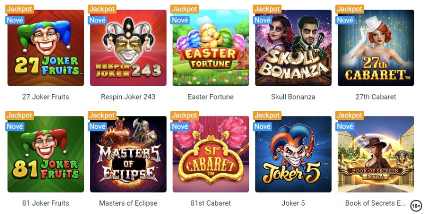 Tipsport online casino – novinky od Synot Games
