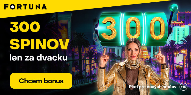 Fortuna bonus za registráciu 300 free spinov