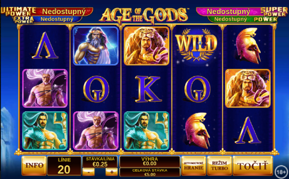 DOXXbet online casino – automat Age of the Gods