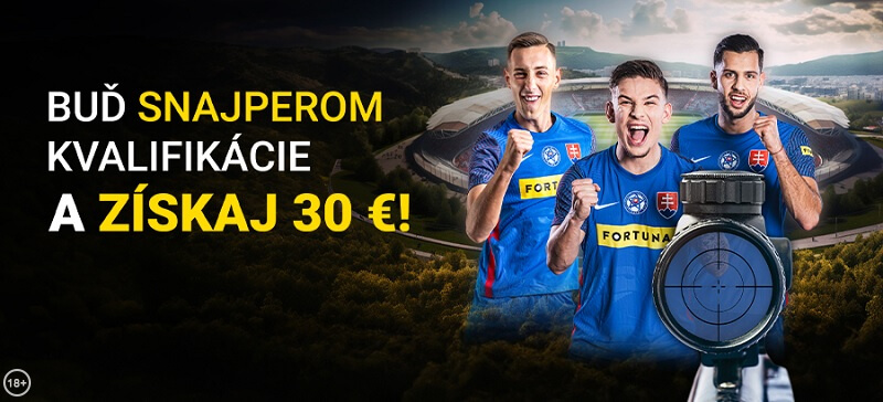 Staňte sa kvalifikačným snajperom vo Fortune a hrajte o bonus 30 eur