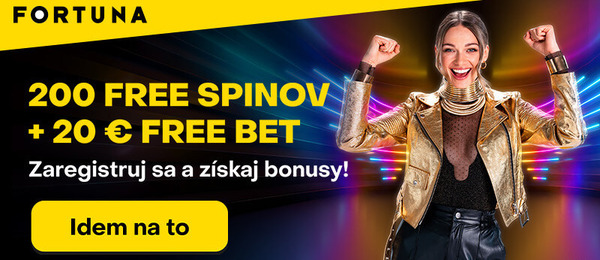 Fortuna bonus 200 free spinov