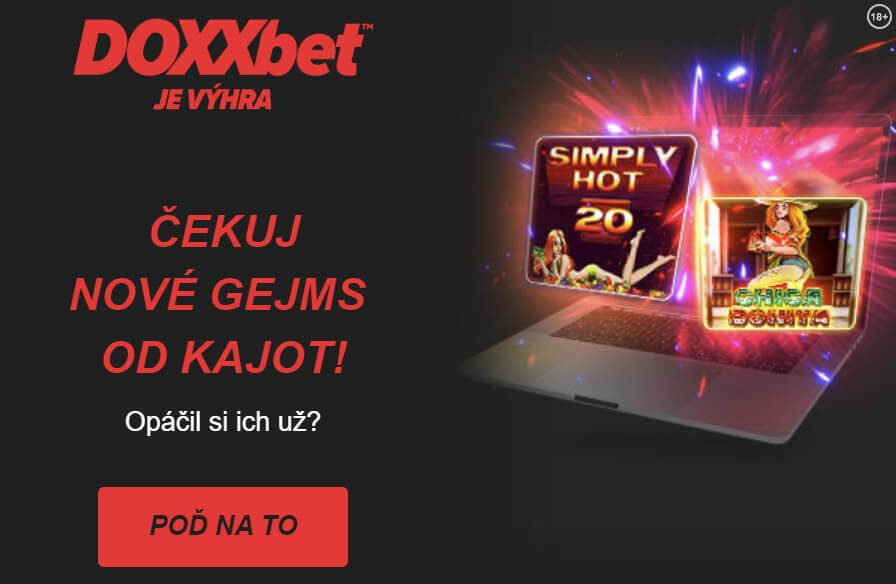 Zahrajte si nové Kajot automaty v Doxxbete