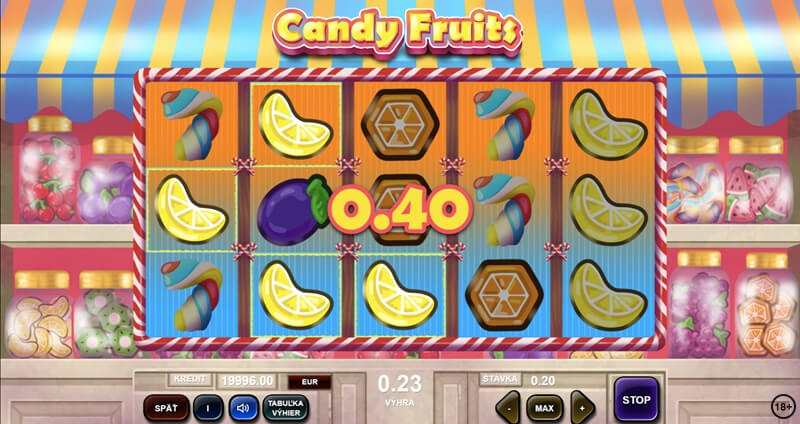Zahrajte si nový Adell automat Candy Fruits v Tipsport kasíne