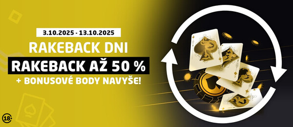 Októbrové Rakeback dni v SYNOT TIP