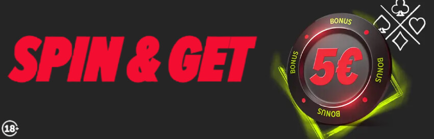 DOXXbet Spin and Get casino bonus 5 eur