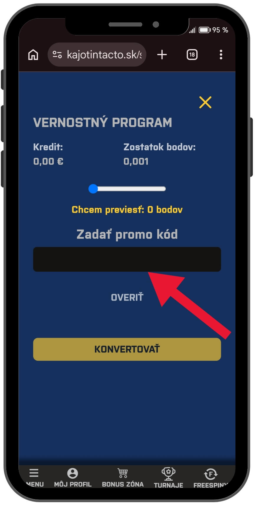Promo kód vo&nbsp;vernostnom programe