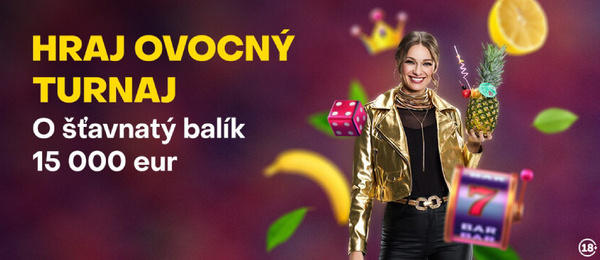Fortuna casino bonus dnes – ovocný turnaj