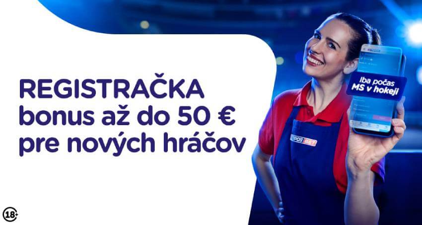 Tipos bonus za registráciu 50 €