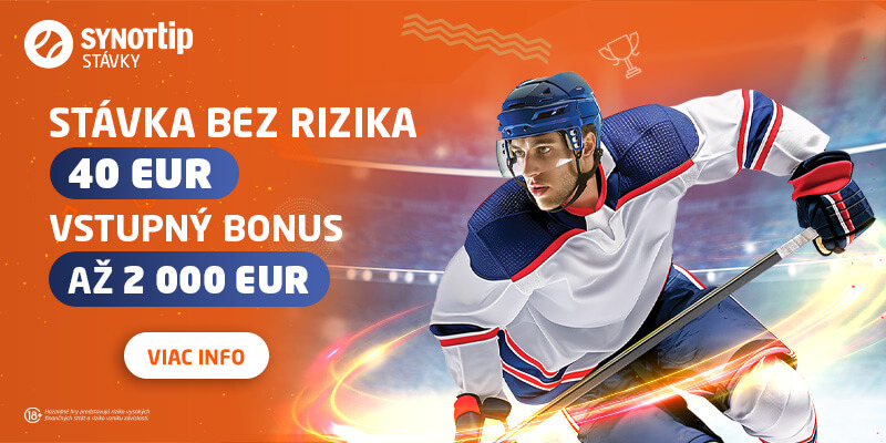 SynotTip vstupný bonus 40 € bez rizika
