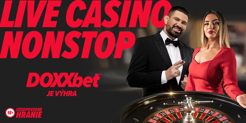 Live casino na Slovensku – ruleta a blackjack s krupiérom – DOXXbet