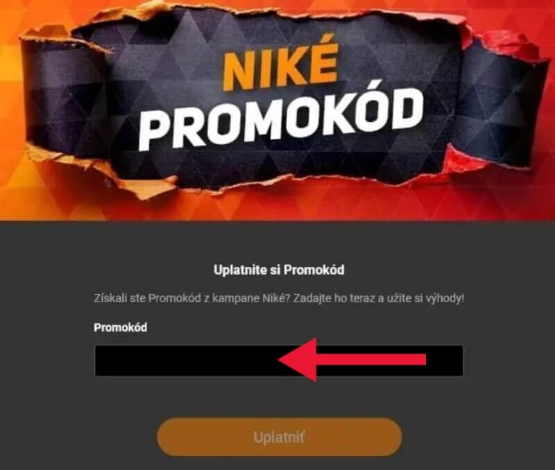 Promo kód Niké
