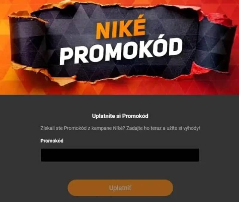 Niké promo kód – ako ho zadať