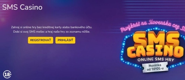 SMS kasíno v Tipose