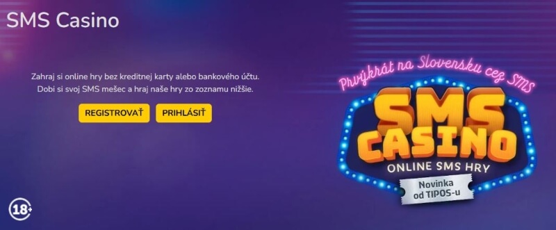 SMS kasíno v Tipose