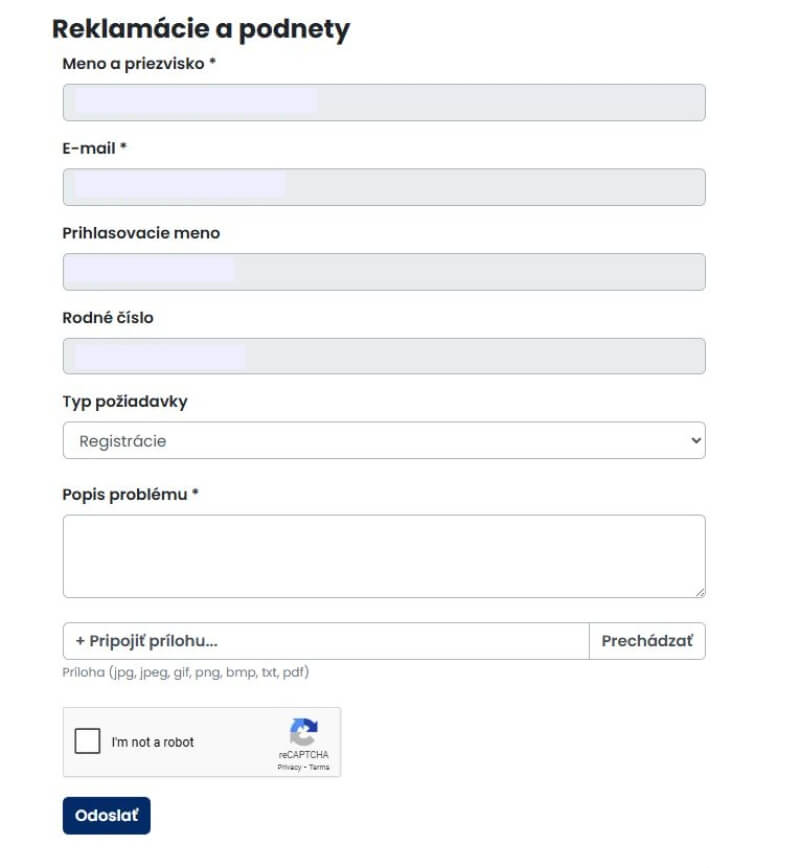 Kontaktný formulár v Tipose