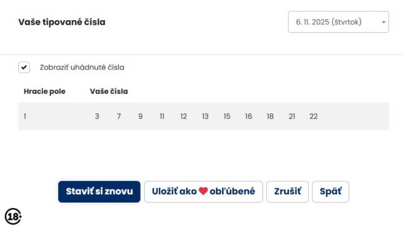 Stávka do lotérie Všetko alebo nič a jej overenie