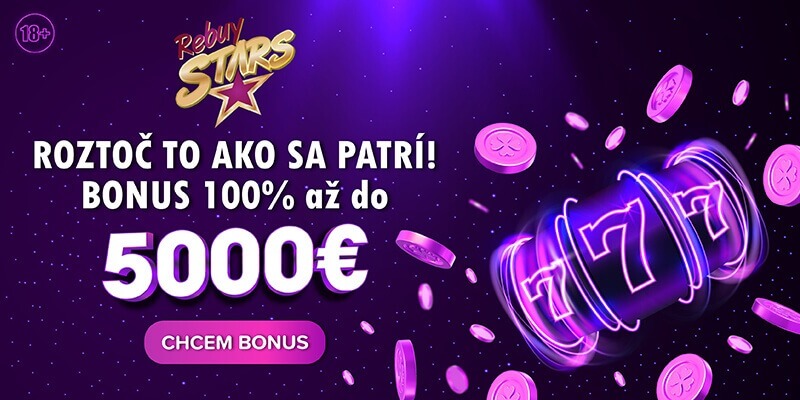 Registračný bonus v&nbsp;Rebuy Stars kasíne