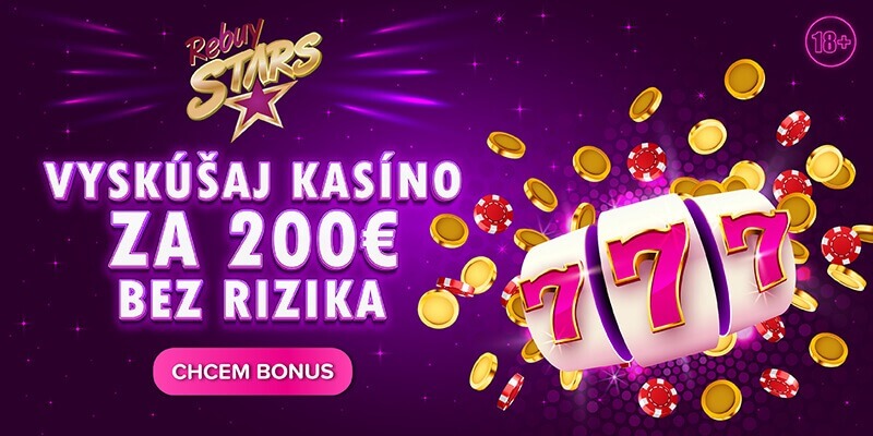 200 eur za&nbsp;registráciu v&nbsp;Rebuy Stars casine