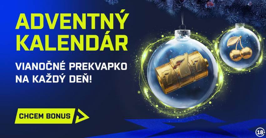 Casino adventný kalendár spustilo napríklad aj Kajot Intacto.