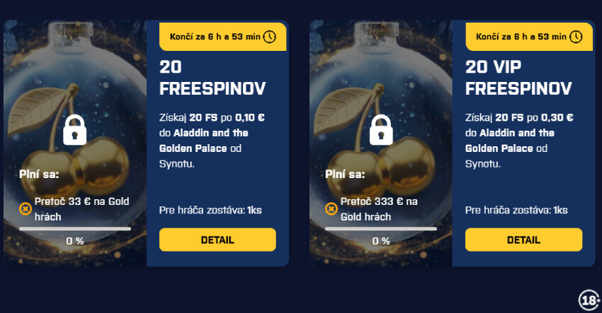 Kajot Intacto Bonus zóna – denné bonusy