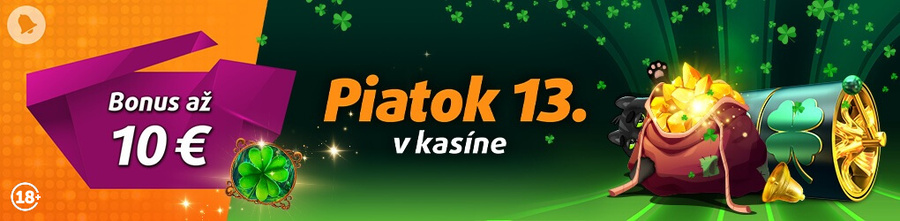 Piatok trinásteho v&nbsp;online kasíne Tipsport