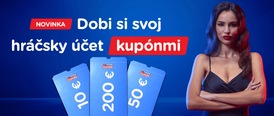 Tipos kupón je novým spôsobom ako si dobiť účet